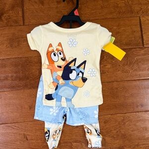 NWT Size 2T Bluey 3 Piece  Pajama Set